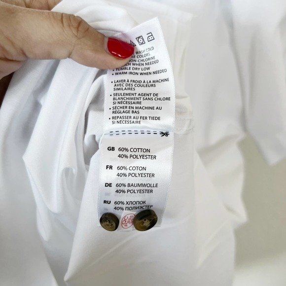 [Harbor Bay] HB White Short Sleeve Button Down Shirt Casual NWT Size 3XL - Picture 10 of 11